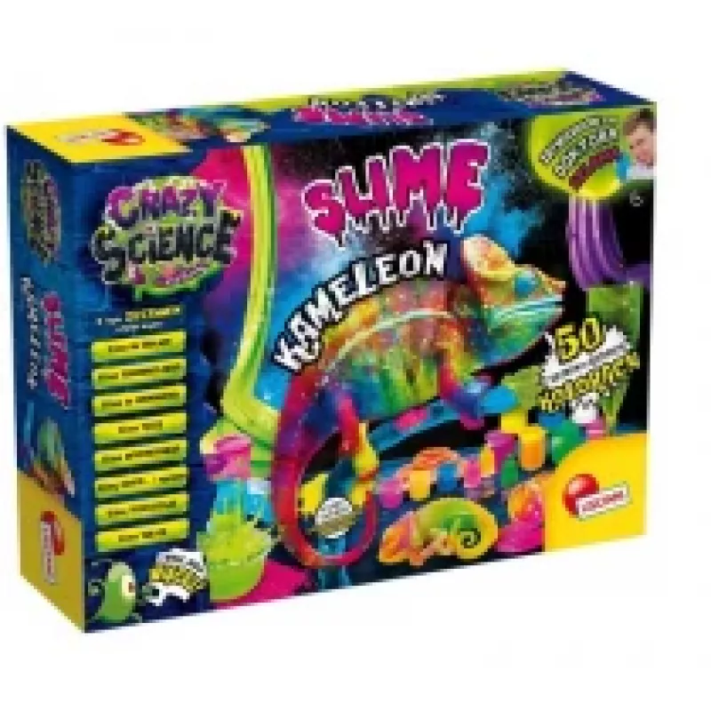 Liscianigiochi Science Kit Crazy Science Slime Chameleon 304-PL89246 – edukacinis gleivių eksperimentų rinkinys