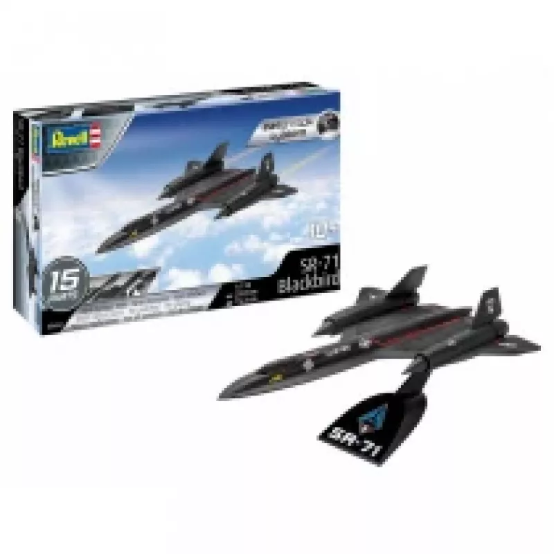 Revell 1/110 mastelio Lockheed SR-71 Juoda Bird Easy Click modelio rinkinys