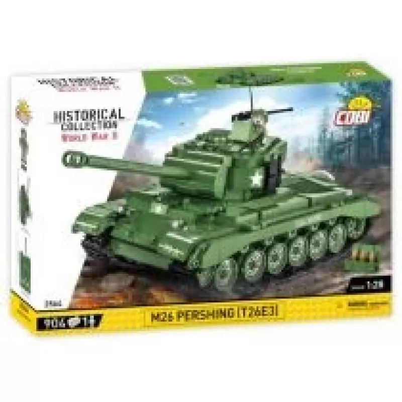 Konstravimo rinkinys COBI M26 Pershing T26E3 904 vnt. Plastikinis vaikams nuo 3 metų