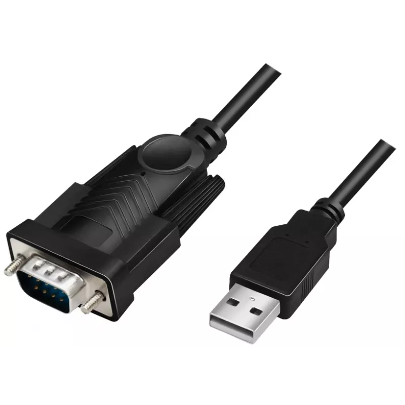 LogiLink AU0048A serijinis laidas juodas 1,5 m USB A DB-9