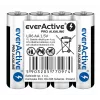 Šarminės baterijos everActive LR6 AA pakuotėje 4 vnt. — 1,5 V, 3000 mAh, 50,5×14,5 mm