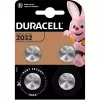 Diskinė baterija Duracell CR2032 3V ličio — pakuotė po 4 vnt.