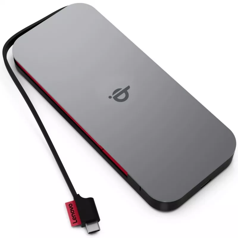 Lenovo 40ALLG1WWW išorinė baterija Lithium-Ion (Li-Ion) 10000 mAh Belaidis įkrovimas Juoda