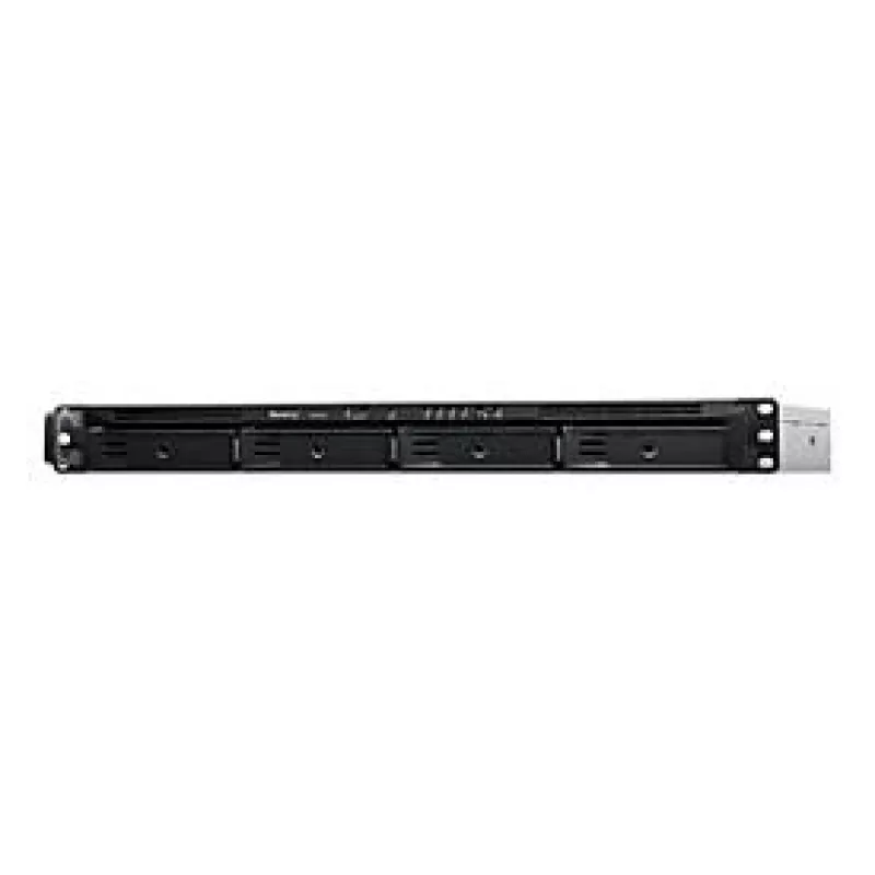 Synology RackStation RS422+ NAS / serveris saugojimui stelaže (1U) Ryzen Embedded R1600 2 GB DDR4 DSM juoda