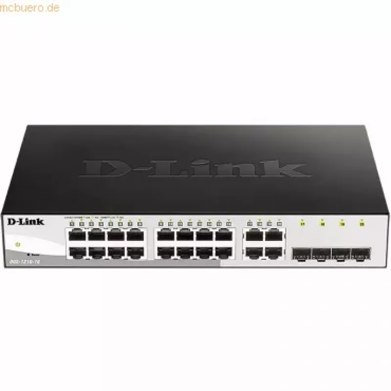 D-Link DGS-1210-16 valdomas L2 Gigabit Ethernet (10/100/1000) juodas