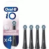 Dantų šepetėlio galvutės Oral-B iO Gentle Care — 4 vnt. pakuotėje, juodos keičiamos galvutės