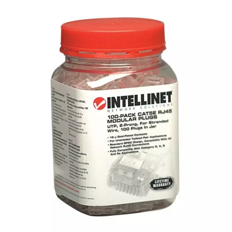 Intellinet 502375 laidų jungtis RJ-45 permatoma
