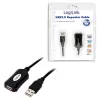 LogiLink USB 2.0 kartotuvinis kabelis - 5,0 m USB kabelis 5 M USB A