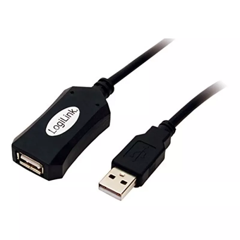 LogiLink USB 2.0 kartotuvinis kabelis - 5,0 m USB kabelis 5 M USB A
