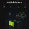 Galios keitiklis Green Cell INV10 2000 W, 12 V DC į 230 V AC, Type C lizdas, 50 Hz, juodas
