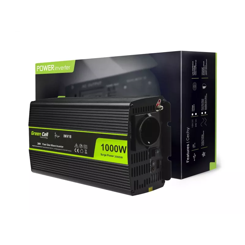INV18 - Universal - Auto - 24 V - 1000 W - 230 V - DC-AC
