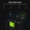 Automobilinis inverteris Green Cell INV21 6000 W, 24V nuolatinės srovės į kintamąją, 230V išvestis, 2x USB PD, aktyvus aušinimas, nuimamos nuolatinės srovės jungtys, juoda