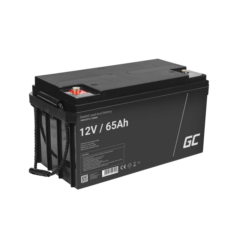 Baterija Green Cell AGM28 pramoninė įkraunama sandari švino rūgštinė (VRLA) 12 V 65000 mAh, 1 vnt., 20 kg