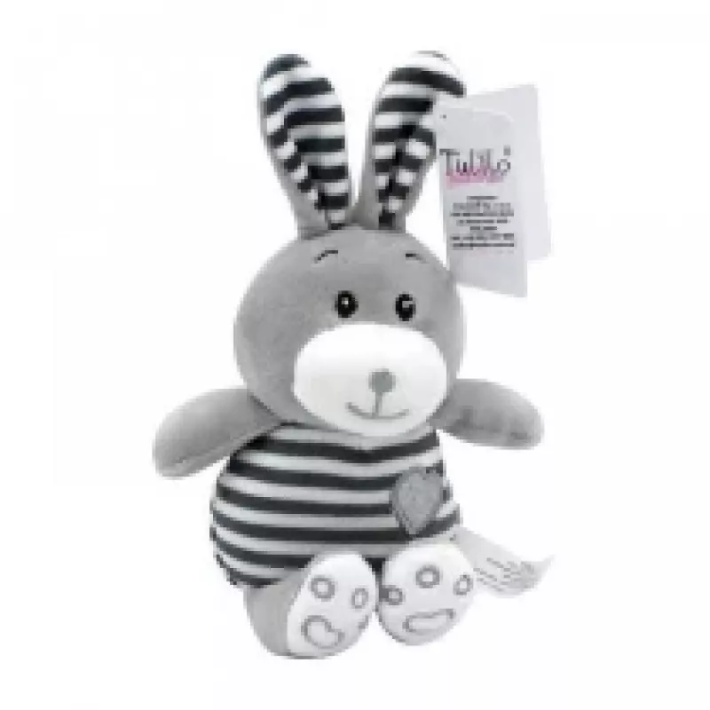 Minkštas žaislas TULILO Striped Cuddles Rabbit 26 cm pliušinis triušis