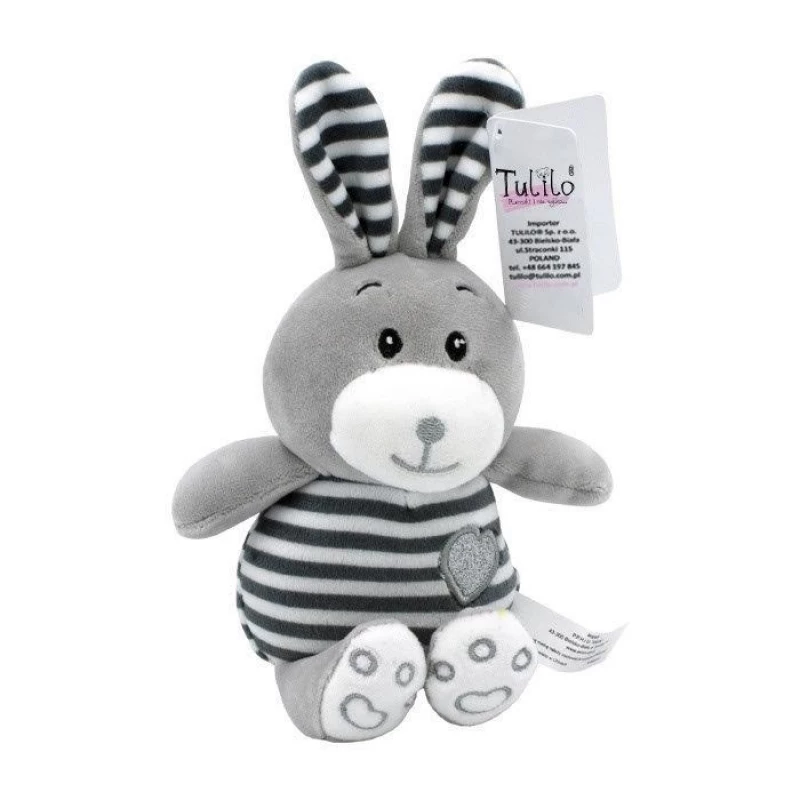 Minkštas žaislas TULILO Striped Cuddles Rabbit 26 cm pliušinis triušis