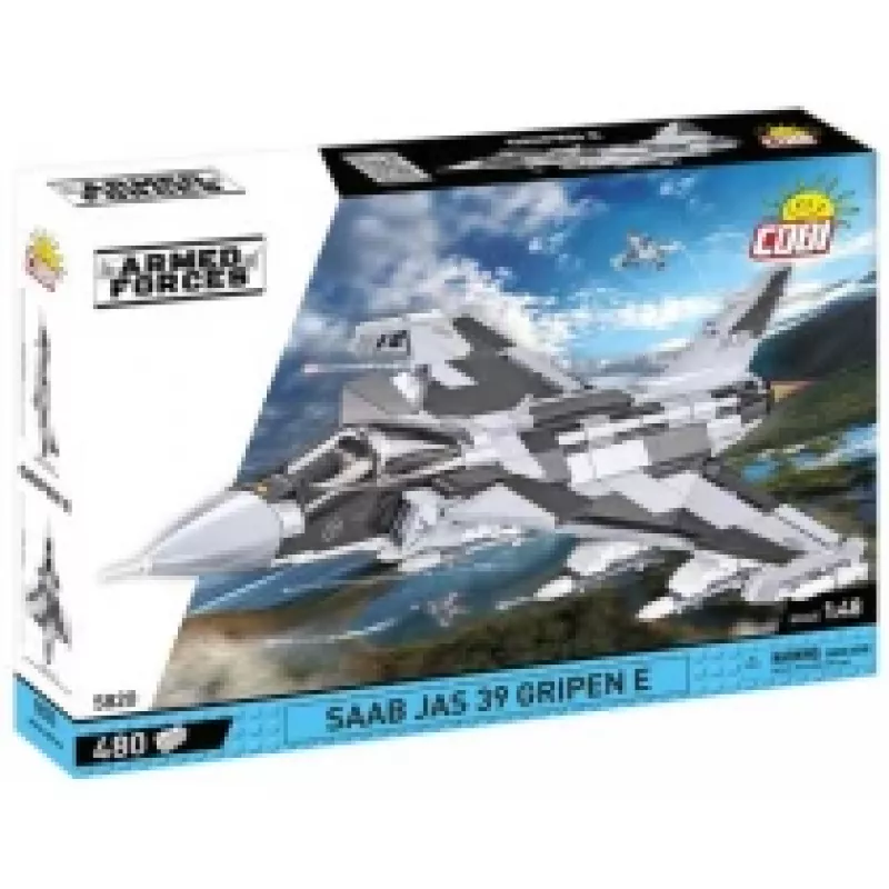 Bricks Armed Forces SAAB Jas 39 Gripen E 480 blokų