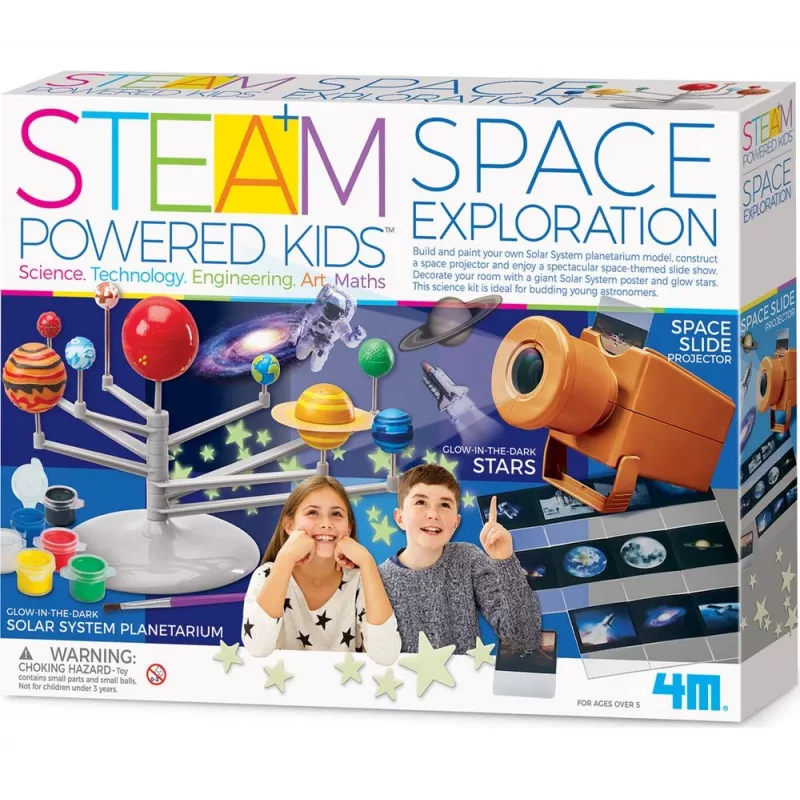 Edukacinis rinkinys 4m Space Exploration 5537 — praktinis STEM mokymosi rinkinys kosmoso tematikos projektams kurti