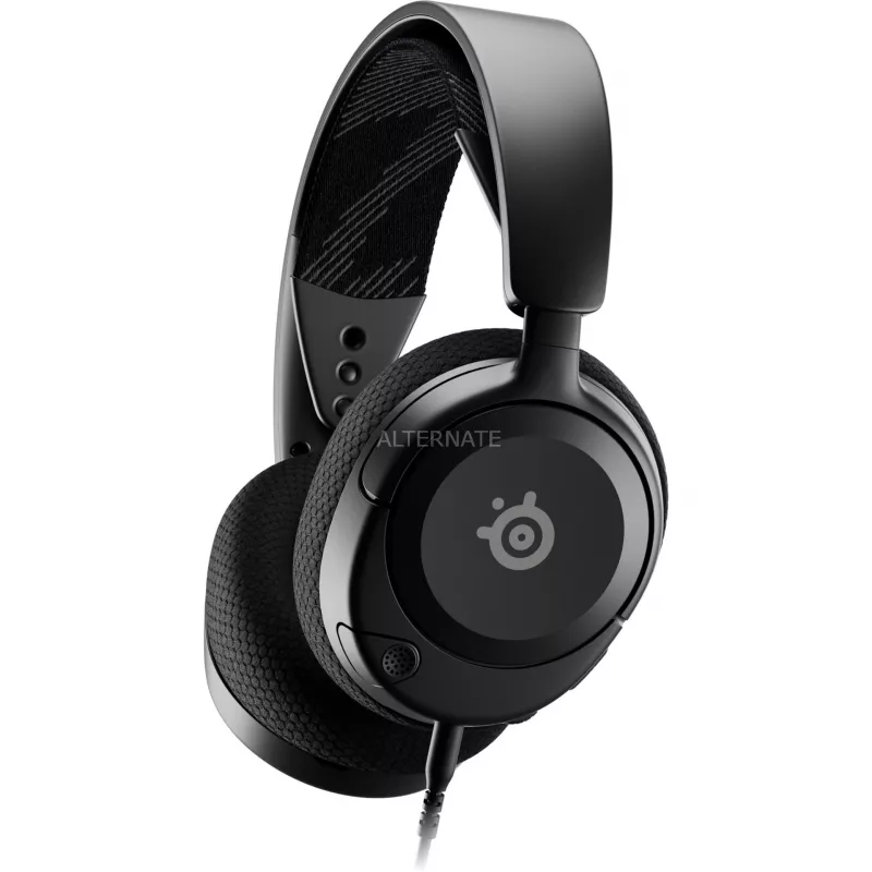 Steelseries Arctis Nova 1 ausinės laidinės galvos juostos žaidimams juodos