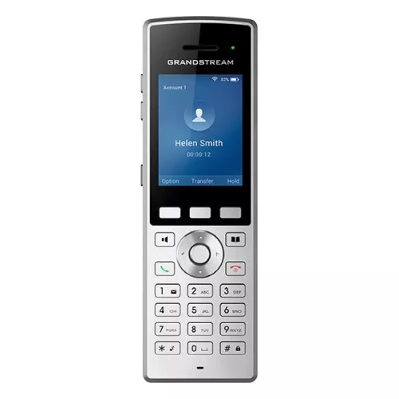 Grandstream Networks WP822 IP telefonas juodas, sidabrinis 2 linijos LCD Wi-Fi