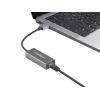 USB šakotuvas NATEC Cricket USB 3.2 Gen 1 Type-A su RJ-45 Ethernet 1000 Mbit/s, aliuminio korpusas, juodas