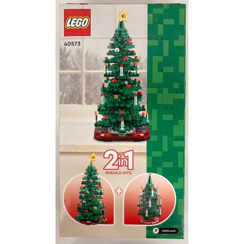 LEGO Kalėdų eglutės rinkinys 40573 – sezoninis demonstracinis modelis, dekoratyvi mini konstrukcija