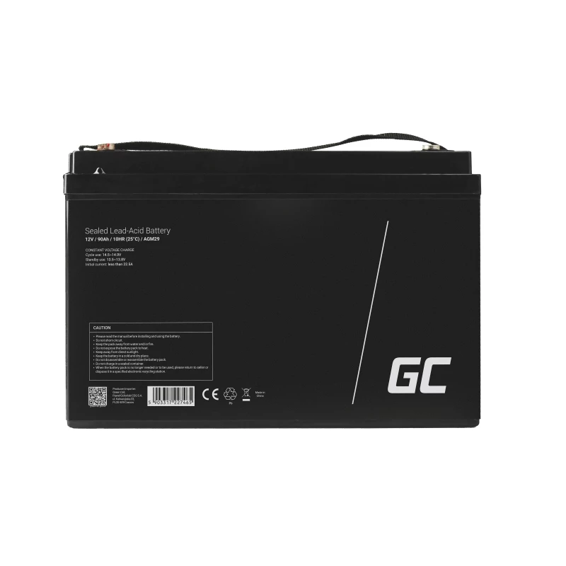 AGM29 - Sealed Lead Acid (VRLA) - 12 V - 1 vnt. - Juoda - 90 Ah - 5 Year(s)