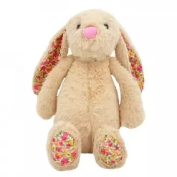 Minkštas žaislas zuikis TULILO MichaeI 25 cm smėlio spalvos pliušinė talismanas