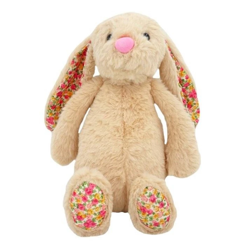 Minkštas žaislas zuikis TULILO MichaeI 25 cm smėlio spalvos pliušinė talismanas
