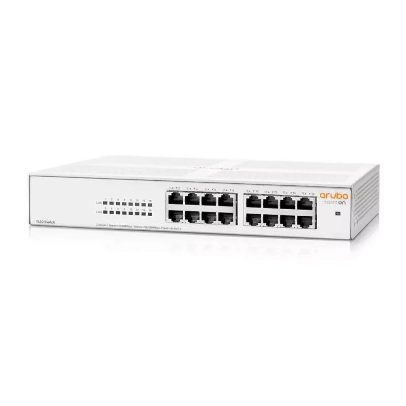 Aruba Instant On 1430 16G nevaldomas L2 Gigabit Ethernet (10/100/1000) 1U baltas