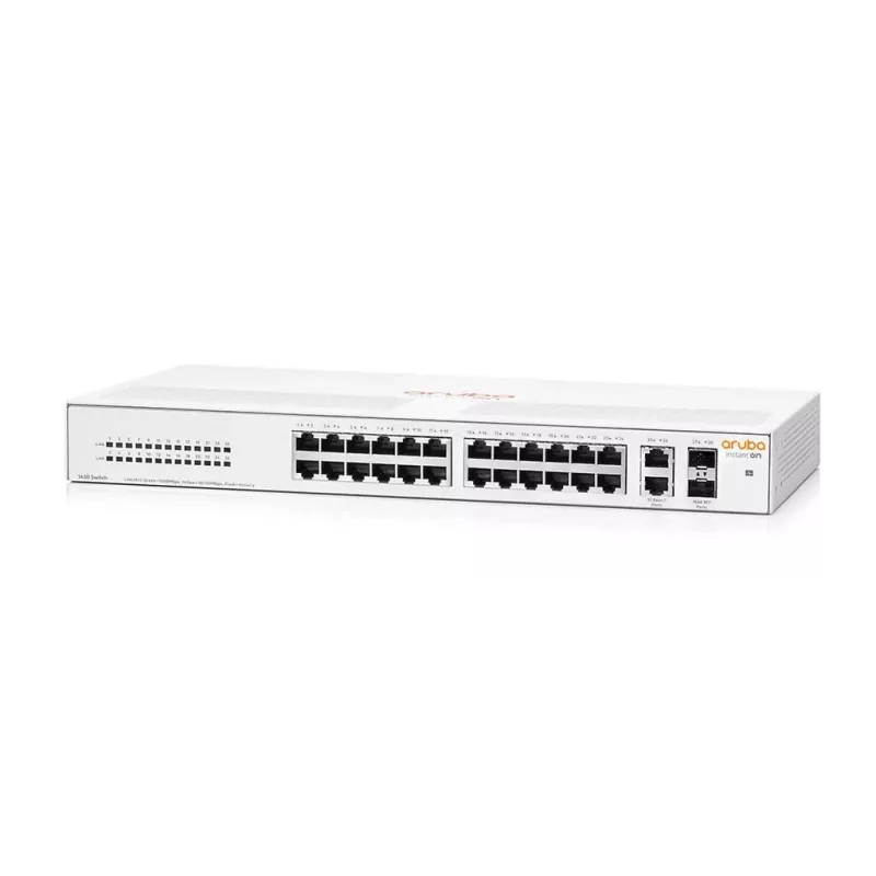 HPE Aruba Networking Aruba Instant On 1430 26G 2SFP nevaldomas L2 Gigabit Ethernet (10/100/1000) 1U