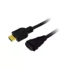 LogiLink CH0057 HDMI kabelio ilgintuvas juodas 4K UHD 3 m HDMI-a kištukas T