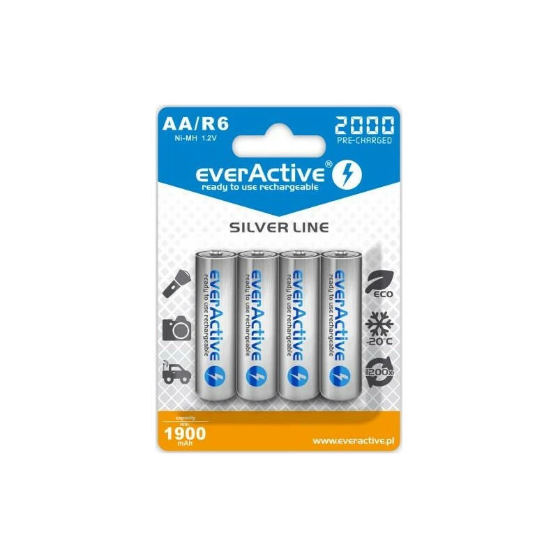 Everactive EVHRL6-2000 buitinė baterija Įkraunama baterija AA nikelio-metalo hidrido (NiMH)