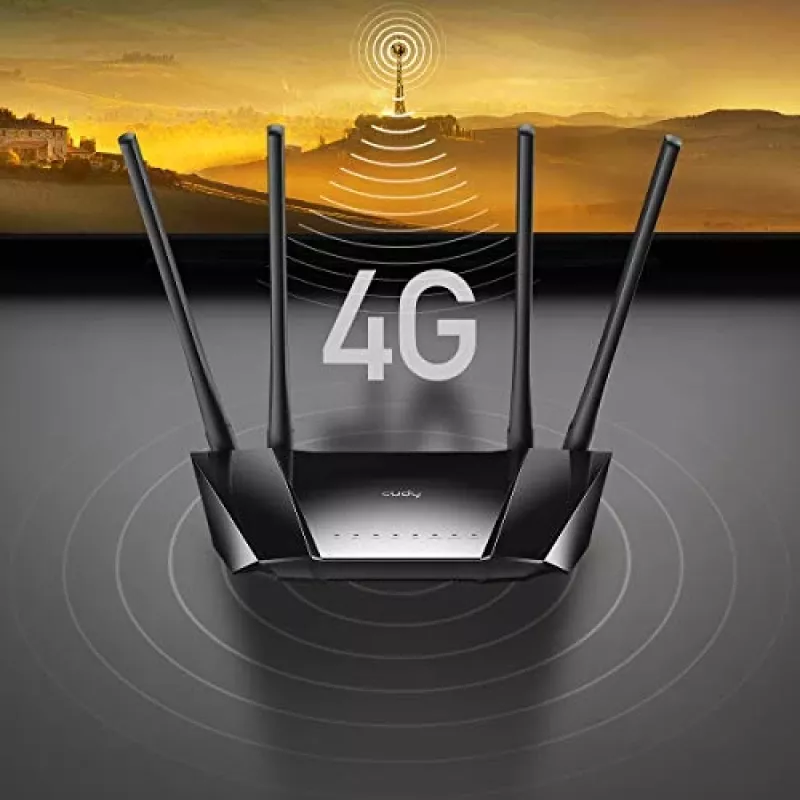 Cudy LT400 belaidis maršrutizatorius Fast Ethernet vienos juostos (2,4 GHz) 4G juodas