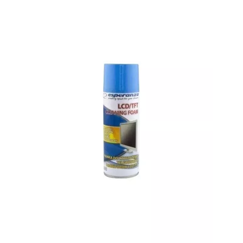 Įrangos valymo putos ESPERANZA ES119 — 400 ml LCD/TFT/Plazminiams ekranams, įvairiaspalvė