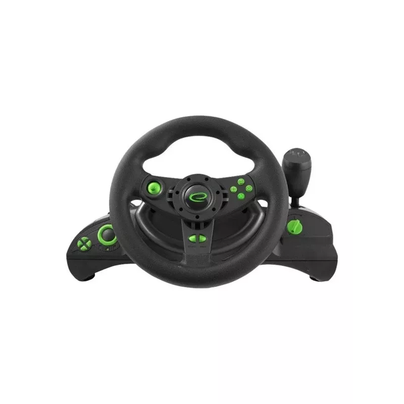 Esperanza EGW102 Gaming Controller Steering wheel PC, Playstation 3 Digital USB Black, Green