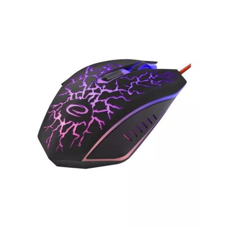Esperanza MX211 LIGHTNING - pelė - USB - optinė - 6 mygtukai - juoda