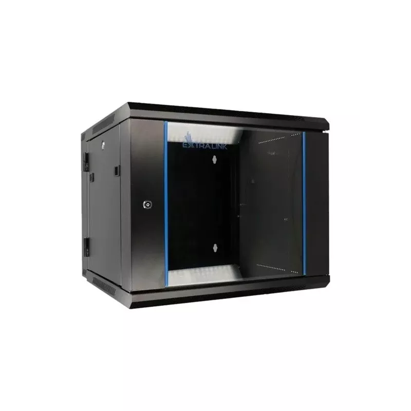 Extralink Rackmount cabinet 6U 600x600 AZH Juoda wall mounted, swing type