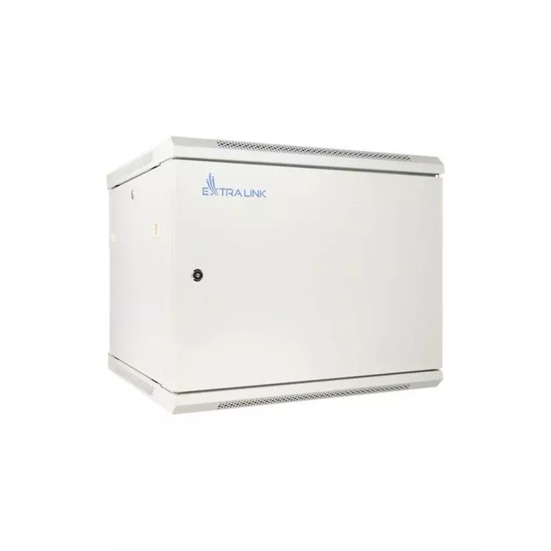 Extralink montuojama spinta 12U 600x450 ASP pilka, montuojama prie sienos, metalinės durys