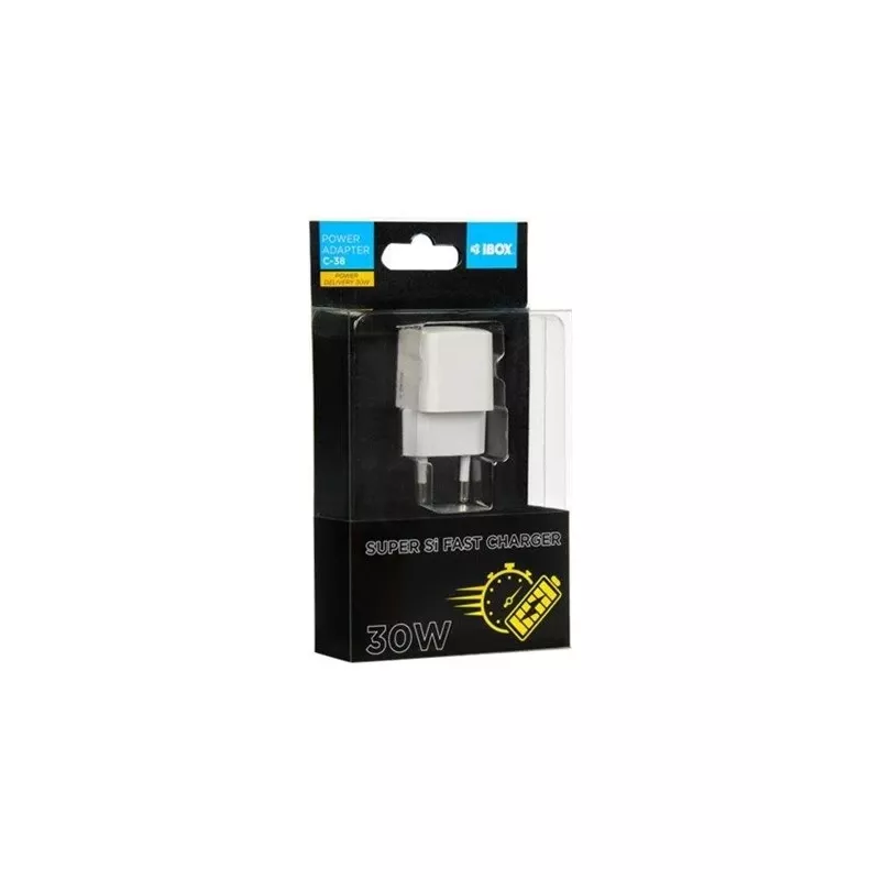 IBOX C-38W maitinimo adapteris - USB-C - 30 Watt