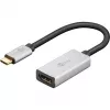 Wentronic 60194 Vaizdo kabelio adapteris 0,15 m USB Type-C HDMI juoda - sidabrinė (60194)