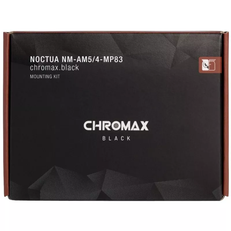 Montavimo rinkinys Noctua NM-AM5/4-MP83 CHROMAX.Juoda juodas AM4 AM5