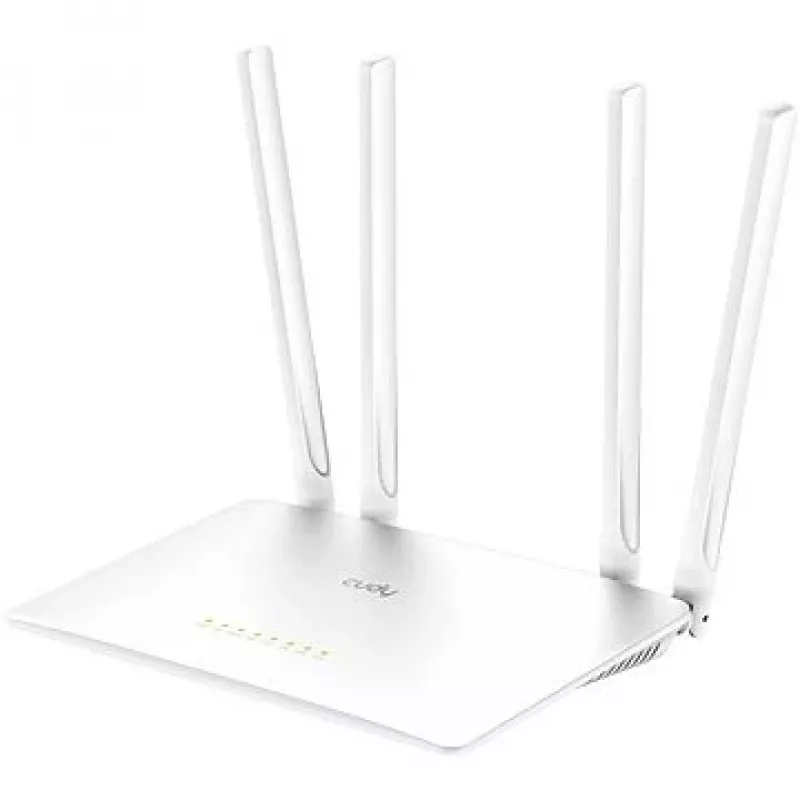 Stalinis maršrutizatorius Cudy WR1200 dviejų juostų Wi‑Fi 5 (802.11ac) 867 Mbit/s, 4x RJ‑45 LAN, baltas