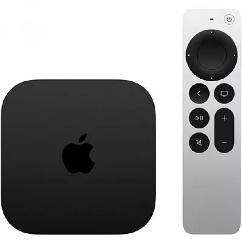 Apple TV 4K Juoda, Sidabrinė 4K Ultra HD 128 GB Wi-Fi Ethernet LAN