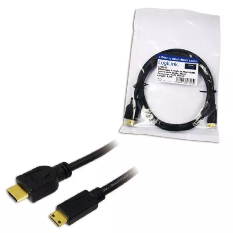 LogiLink CH0022 HDMI laidas 1,5 m HDMI A tipo (standartinis) HDMI C tipo (Vyr.)