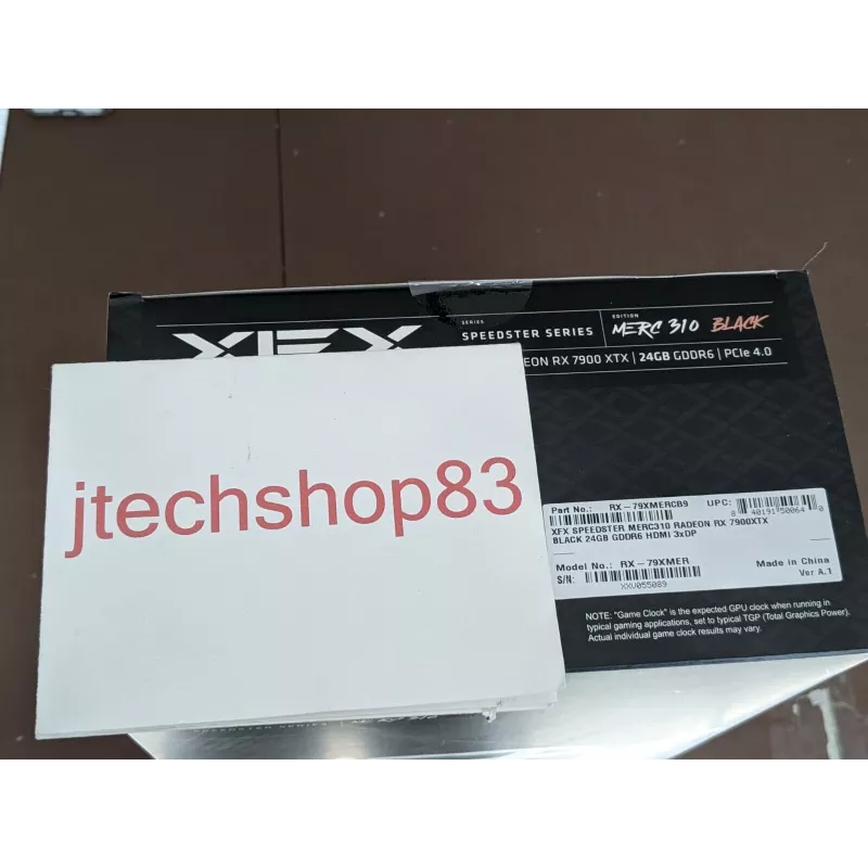 Grafikos plokštė XFX Radeon RX 7900 XTX 24 GB GDDR6, PCIe 4.0, 384-bit, 355 W, 3 ventiliatoriai