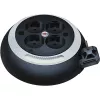 Comfort-Line Mini kabelio ritė CL-S 4 krypčių (juoda/balta, 3 metrai)