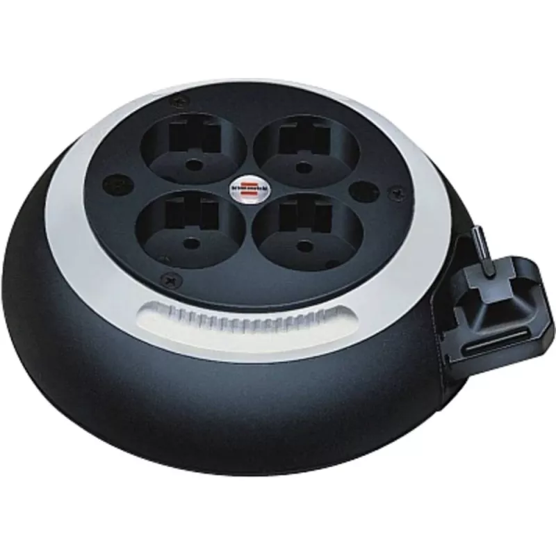 Comfort-Line Mini kabelio ritė CL-S 4 krypčių (juoda/balta, 3 metrai)