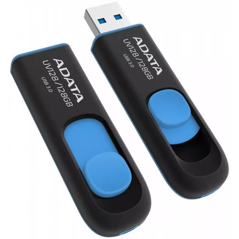 ADATA DashDrive UV128 128GB USB atmintis USB Type-A 3.2 Gen 1 (3.1 Gen 1) juoda, mėlyna