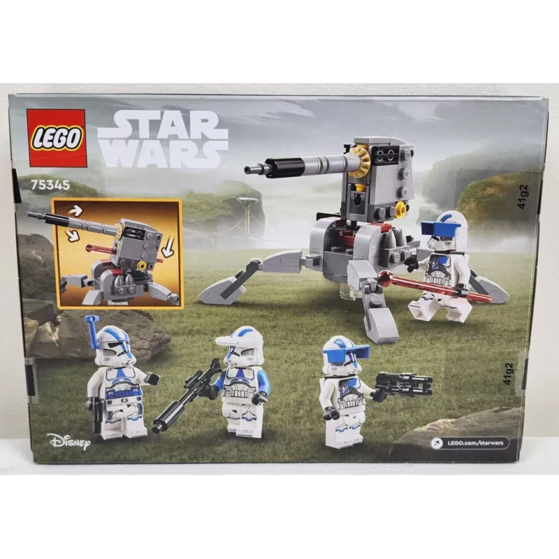 LEGO 75345 Star Wars 501-osios klonų karių kovos rinkinys, statomas žaislas