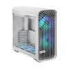 PC korpusas Fractal Design Torrent White — palaiko ATX, EATX, microATX, ITX; 2x180 mm priekiniai ventiliatoriai; 2,5 colio/3,5 colio vietos